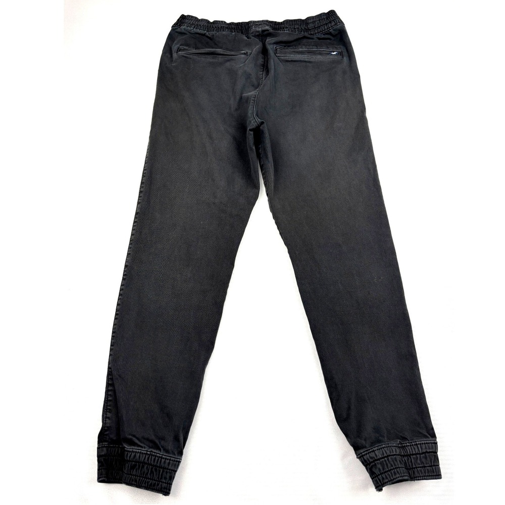 Hollister Mens Advanced Stretch Jogger Pants Black Size S Elastic Waist Cuffs